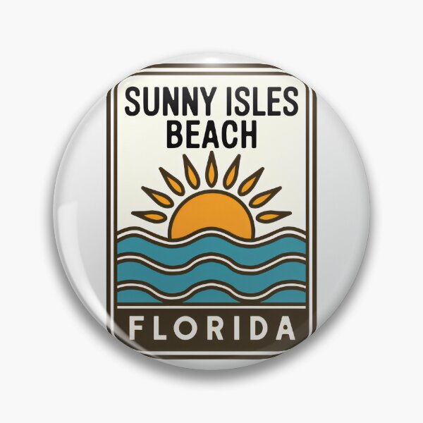 Item preview, Sunny Isles Beach Florida - Sign designed and sold by TheOldMittenIllustrated.