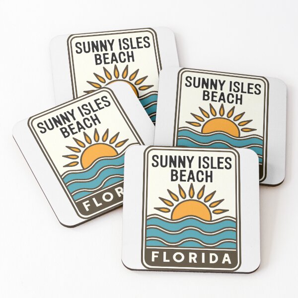 Item preview, Sunny Isles Beach Florida - Sign designed and sold by TheOldMittenIllustrated.