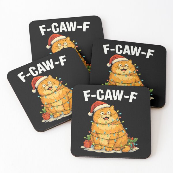 Item preview, F-Caw-F Christmas Funny Cat designed and sold by IdealDo.