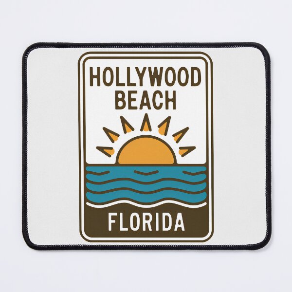 Item preview, Hollywood Beach Florida - Sign designed and sold by TheOldMittenIllustrated.