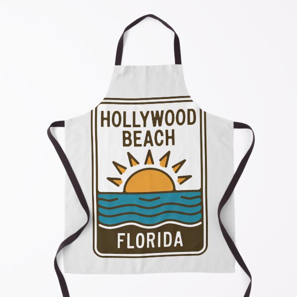 Item preview, Hollywood Beach Florida - Sign designed and sold by TheOldMittenIllustrated.