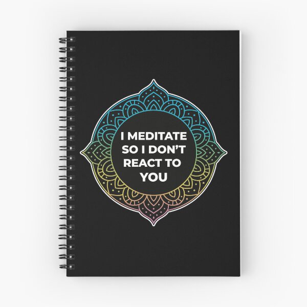 Item preview, SARCASTIC SPIRITUAL – I Meditate So I Don’t React To You – GIFT FOR FRIEND • Sarcastic Quote Mandala Art designed and sold by JacobKAurumhead.
