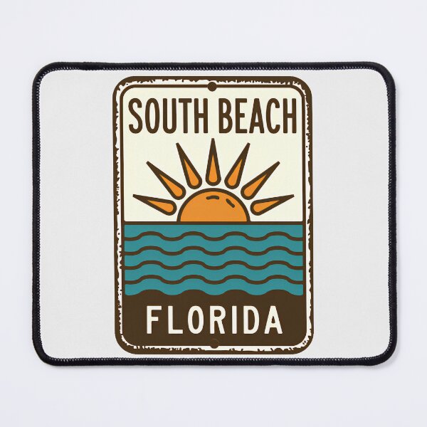 Item preview, South Beach Florida - Sign designed and sold by TheOldMittenIllustrated.