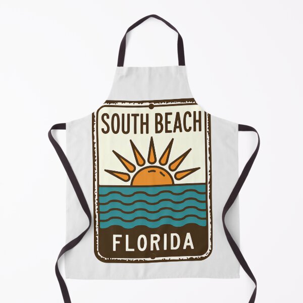 Item preview, South Beach Florida - Sign designed and sold by TheOldMittenIllustrated.