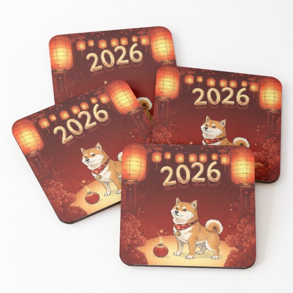 Item preview, Shiba Dog with Lanterns 2026 designed and sold by PetJoyPrintsCO.