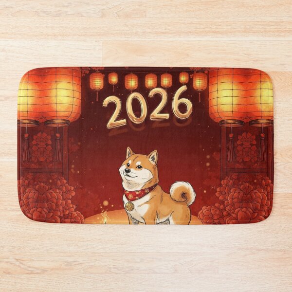 Item preview, Shiba Dog with Lanterns 2026 designed and sold by PetJoyPrintsCO.