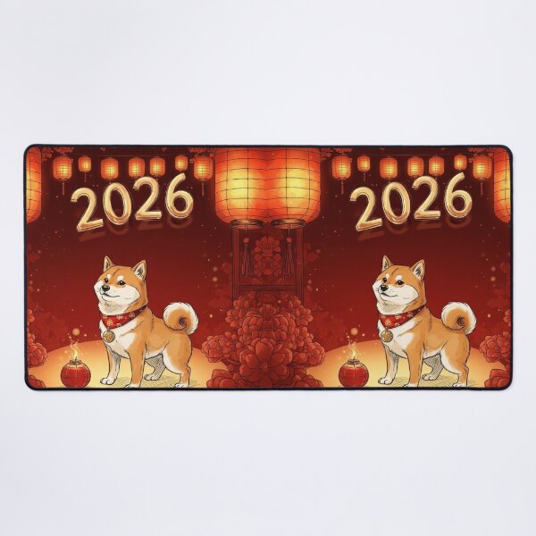 Item preview, Shiba Dog with Lanterns 2026 designed and sold by PetJoyPrintsCO.