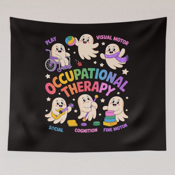 Item preview, OT Occupational Therapy Therapist Halloween Spooky OTA Ghost designed and sold by LapFemile.