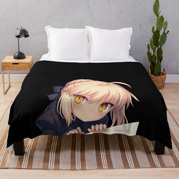 Item preview, Saber Alter Fate Stay Night Anime Girl Chibi Kawaii Peeker Anime designed and sold by HumbertoValveno.