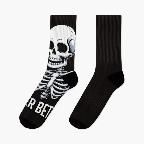 Item preview, Never Better Skeleton Drinking Coffee Halloween Men Women designed and sold by LapFemile.