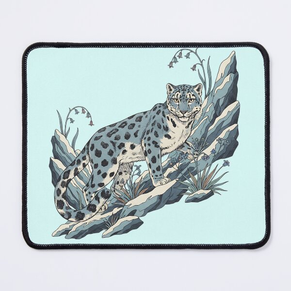 Item preview, Snow Leopard on Alpine Rocks designed and sold by BirdsnStuff.