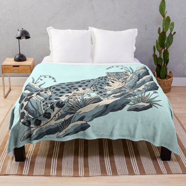 Item preview, Snow Leopard on Alpine Rocks designed and sold by BirdsnStuff.