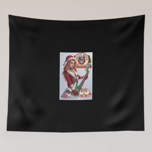 Item preview, Jingle Belle Rebel — Turn Up the Sleigh Bells (Rock & Roll Christmas Pin-Up) designed and sold by Mark Mentzer.