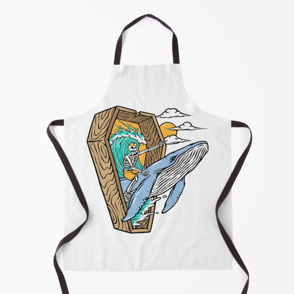 Item preview, Skeleton Riding a Whale – Surreal Ocean Fantasy Design designed and sold by gunaone-design.