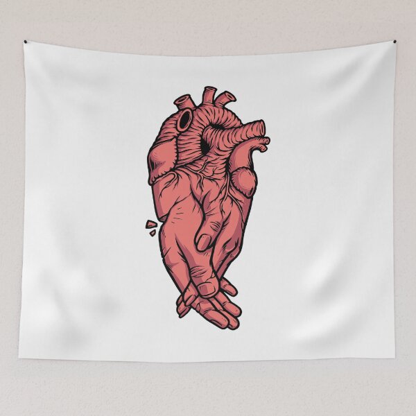 Item preview, Couple Holding Hands with Heart Organ – Cute Anatomical Love Design designed and sold by gunaone-design.