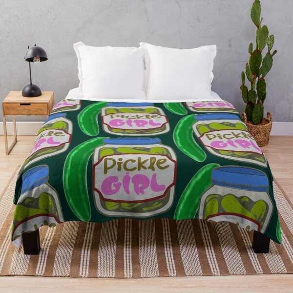 Item preview, Pickle Girl Jar Label Big Dill Cucumber Retro Label designed and sold by DNC1134.