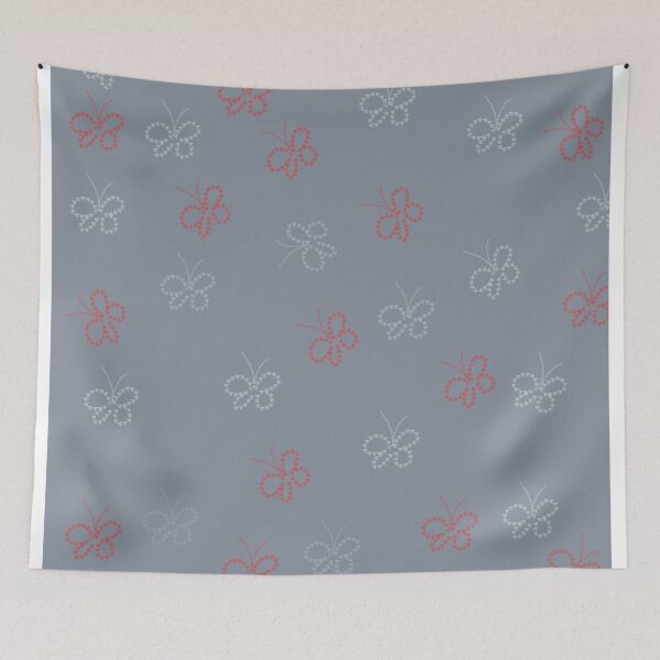 Item preview, Light Blue Butterflies Patriotic Colors Pattern designed and sold by Dreambigdigital.