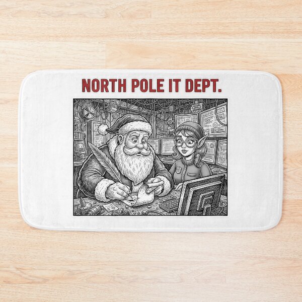 Item preview, North Pole's Chief Data Officer (CDO) and the Old-School Boss T-Shirt designed and sold by HelixPedia.