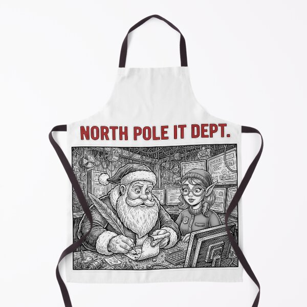 Item preview, North Pole's Chief Data Officer (CDO) and the Old-School Boss T-Shirt designed and sold by HelixPedia.