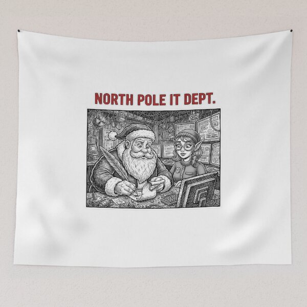 Item preview, North Pole's Chief Data Officer (CDO) and the Old-School Boss T-Shirt designed and sold by HelixPedia.