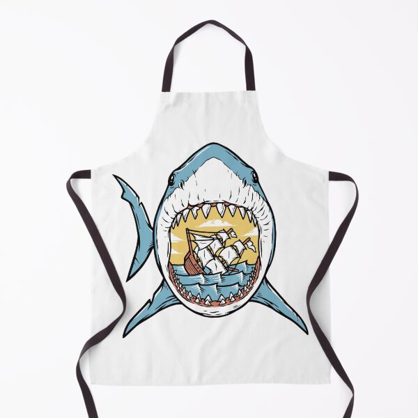 Item preview, Ships Sink in the Mouth of the Shark – Surreal Ocean Adventure Design designed and sold by gunaone-design.