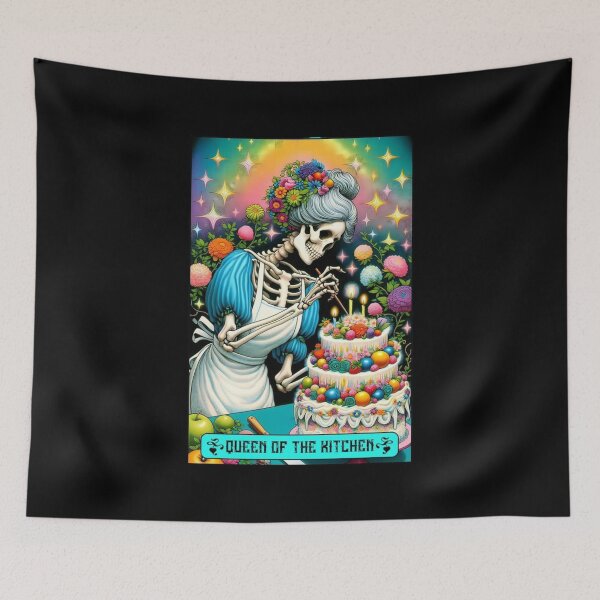 Item preview, Queen of the Kitchen Tarot Card Apparel and Home Decor designed and sold by Compass and a Camera.