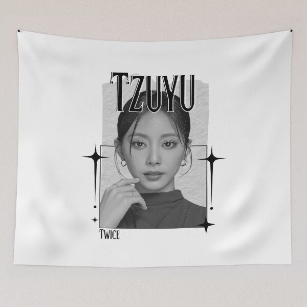 Item preview, TWICE Tzuyu Kpop Girl Group Golden Collage Design K-music south korean Scrapbook Collage Cozy Y2K Vintage Design designed and sold by HELL0WBELLO.