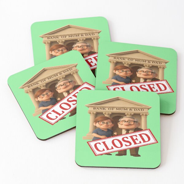 Item preview, Bank of Mum & Dad is now CLOSED designed and sold by Geep-OG-Design.
