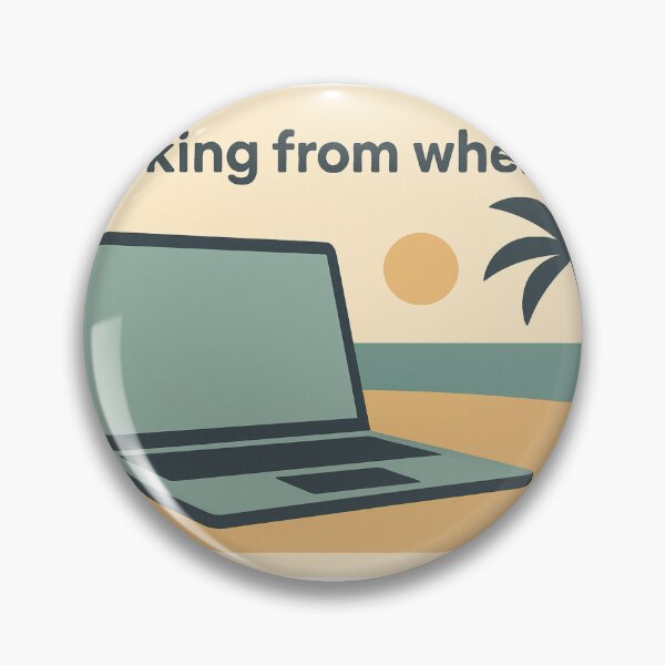 Item preview, Laptop on Beach Postcard Style designed and sold by Serge-Design.
