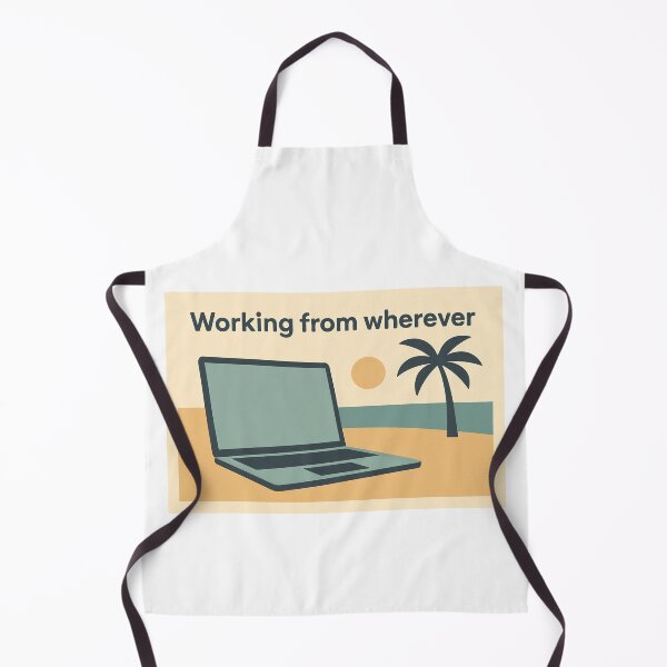 Item preview, Laptop on Beach Postcard Style designed and sold by Serge-Design.