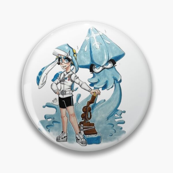 Item preview, Inkling and Squid in Blue designed and sold by HBOriginalsArt.