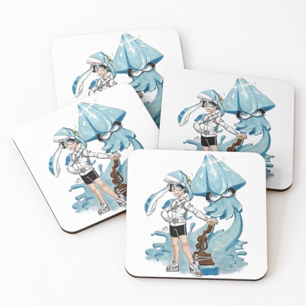 Item preview, Inkling and Squid in Blue designed and sold by HBOriginalsArt.