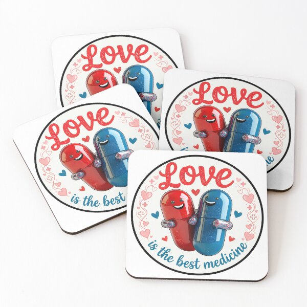 Item preview, Love is the Best Medicine - Cute Kawaii Pills Hugging designed and sold by xper-t-s.