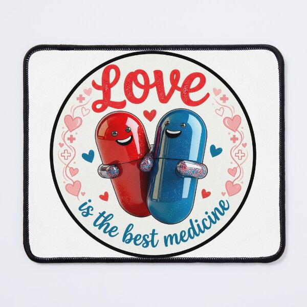 Item preview, Love is the Best Medicine - Cute Kawaii Pills Hugging designed and sold by xper-t-s.