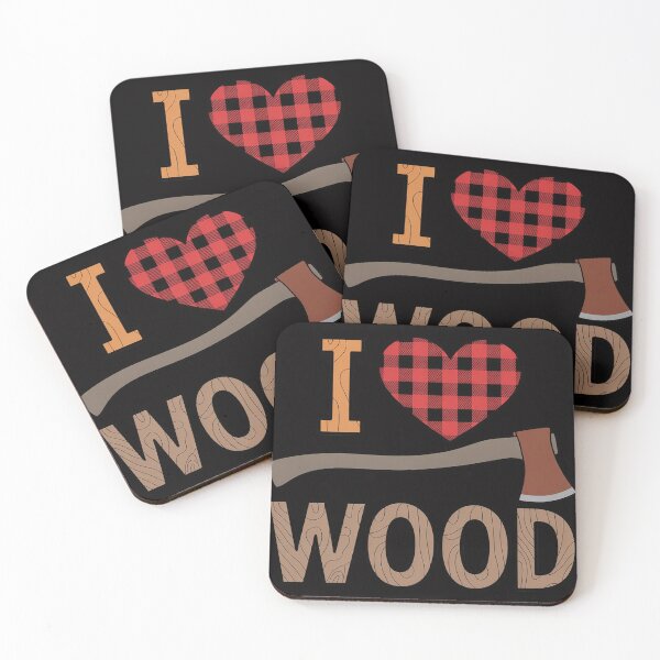Artikelvorschau, Ich liebe Holz – Holzfällerherz als Halloween-Partygeschenk entworfen und verkauft von MuteElevent.