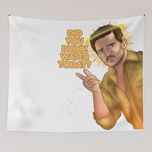 Item preview, Holy Pedro Pascal | Lord and Saviour | Meme | Did you drink water today designed and sold by teshiiexart.