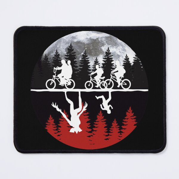 Item preview, 80s Kids on Bikes Reflection Retro Sci-Fi Art designed and sold by LiXiCGifts.