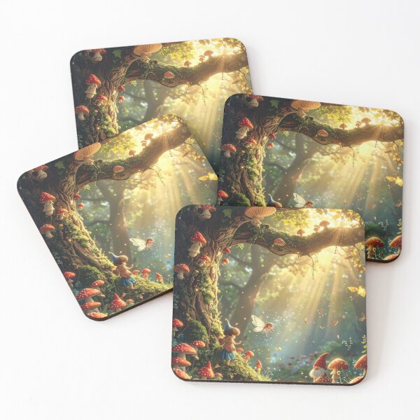 Item preview, Enchanted Forest Fairy Path – Whimsical Woodland Fantasy Art designed and sold by PEACELOVERSART.