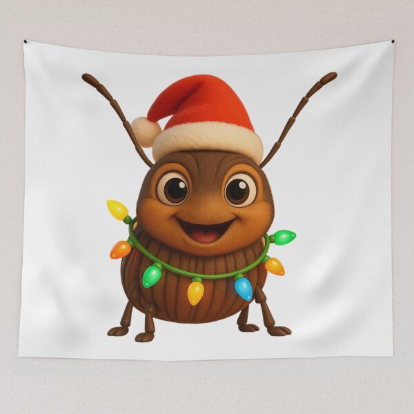 Item preview, Christmas Longhorn Beetle designed and sold by Sillytoe.
