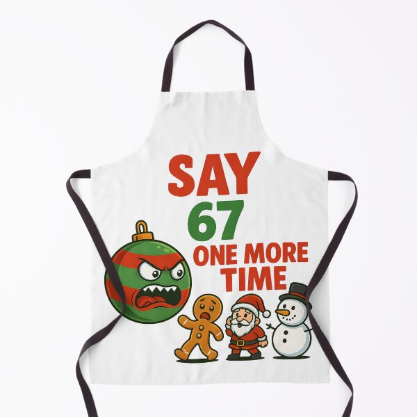 Item preview, 67 Six Seven One More Time Funny Christmas 67 Meme Angry Ornament and Holiday Characters T-Shirt designed and sold by Omarmadani.