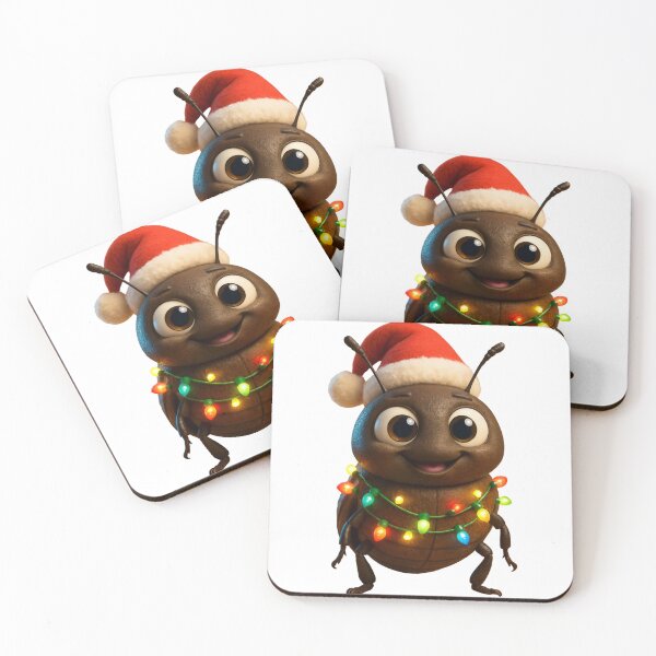 Item preview, Christmas Mealworm Beetle designed and sold by Sillytoe.