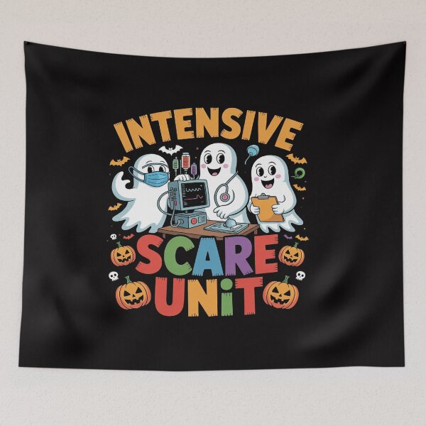 Item preview, Halloween Intensive Care Scare Unit Ghost Nurse ICU Nursing designed and sold by CareTopping.