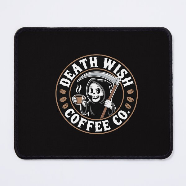 Item preview, Halloween Grim Reaper Drinking Coffee Death Wish Coffee Co designed and sold by CareTopping.