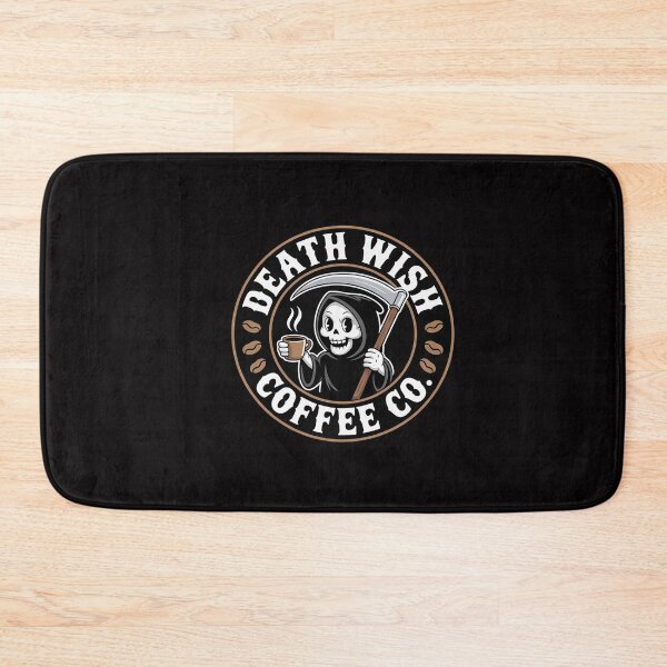 Item preview, Halloween Grim Reaper Drinking Coffee Death Wish Coffee Co designed and sold by CareTopping.