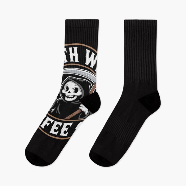 Item preview, Halloween Grim Reaper Drinking Coffee Death Wish Coffee Co designed and sold by CareTopping.
