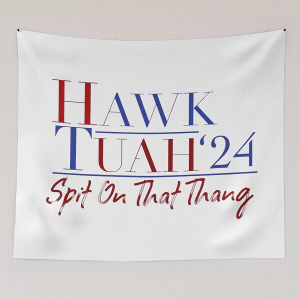 Item preview, Hawk Tuah '24 - Spit on That Thing Apparel and Home Décor  designed and sold by Compass and a Camera.