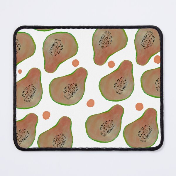 Item preview, Watercolor Papaya Fruit Dot Pattern designed and sold by Dreambigdigital.