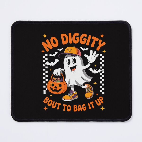 Item preview, Halloween Ghost No Diggity Bout to Bag it Up Toddler Kids designed and sold by CareTopping.