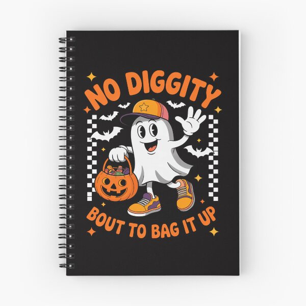 Item preview, Halloween Ghost No Diggity Bout to Bag it Up Toddler Kids designed and sold by CareTopping.
