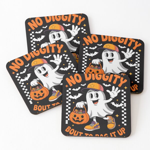 Item preview, Halloween Ghost No Diggity Bout to Bag it Up Toddler Kids designed and sold by CareTopping.